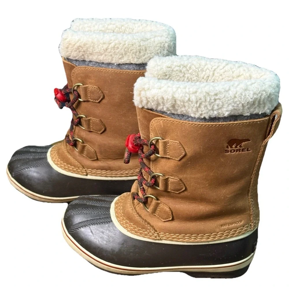 Sorel Yoot‎ Pac Waterproof Boots Faux Fur Insulted Winter Boots Leather Size 4